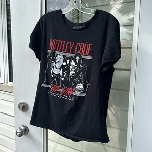 Mötley Crüe 2021 graphic Tee the dirt black red white short sleeve T-shirt